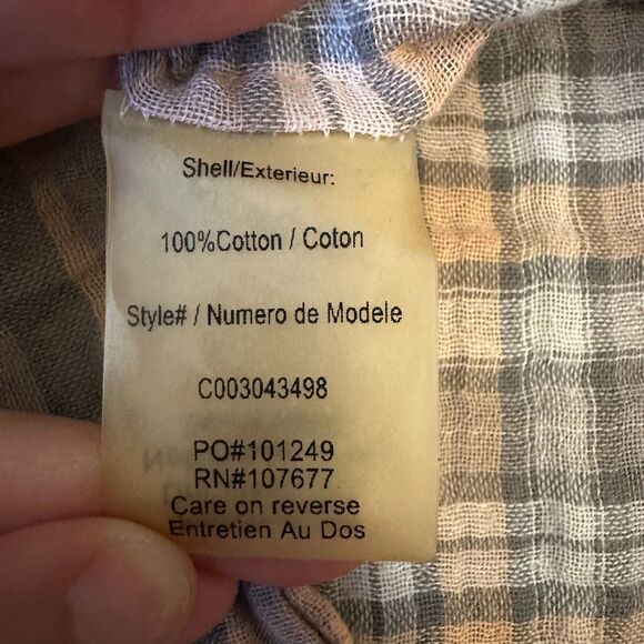 ALICE + OLIVIA Plaid Button Up Shirt Roll-Tab Sleeve Hi-Low 90s - Picture 7 of 10